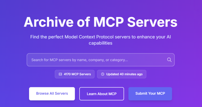 Discovering MCP Archive: The Gateway to AI-Enhanced Data